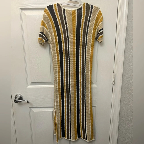 ! FRAME Denim Bold Vertical Striped knit Sweater dress S - Picture 3 of 5